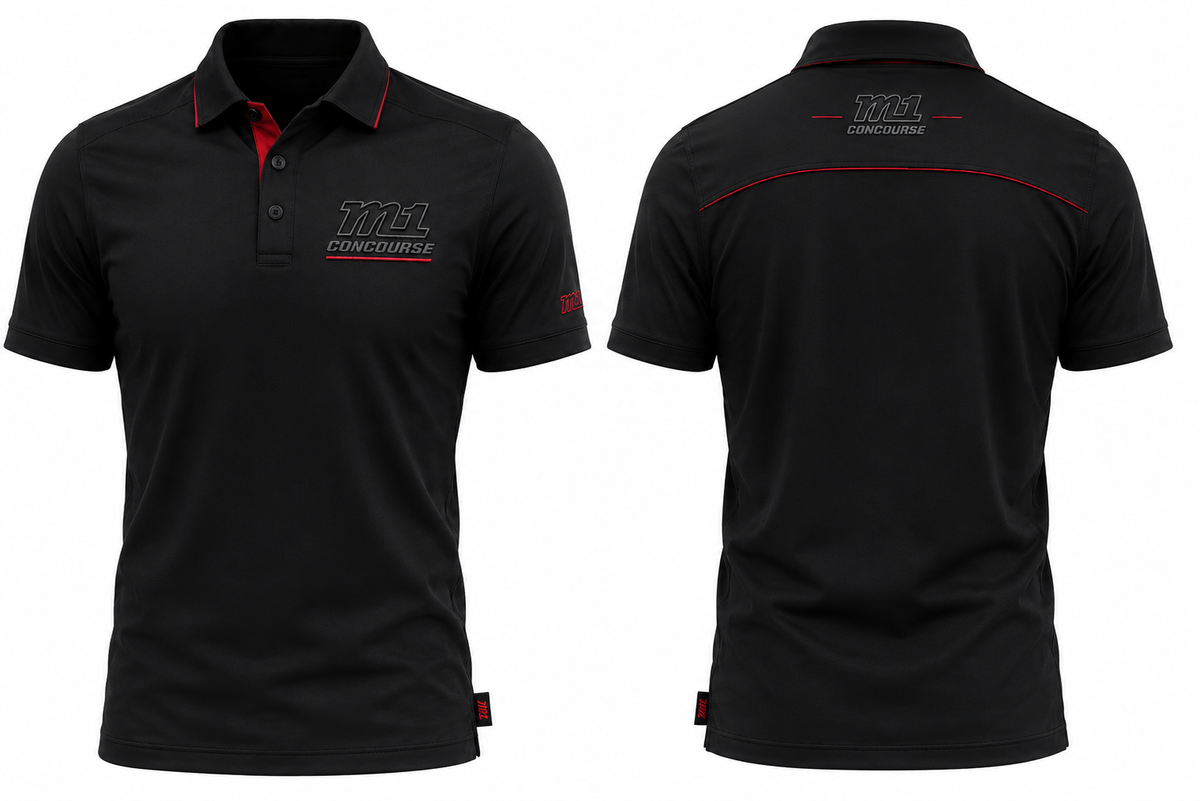 M1 Concourse Logo Black Polo