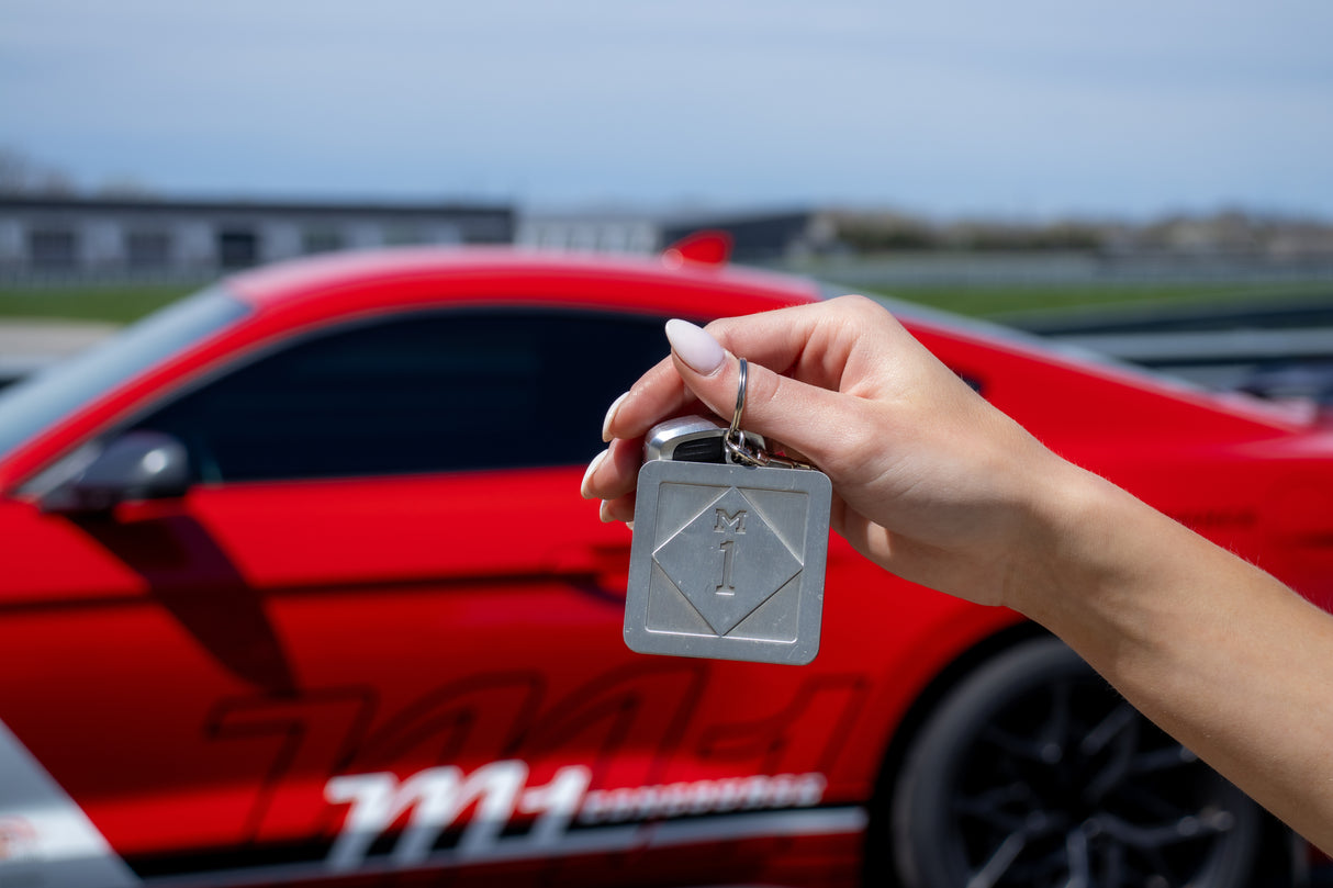 Large Metal M1 Square Key Chain