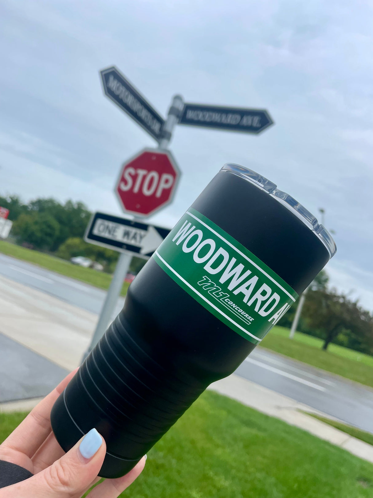 Woodward Ave Street Sign Sticker