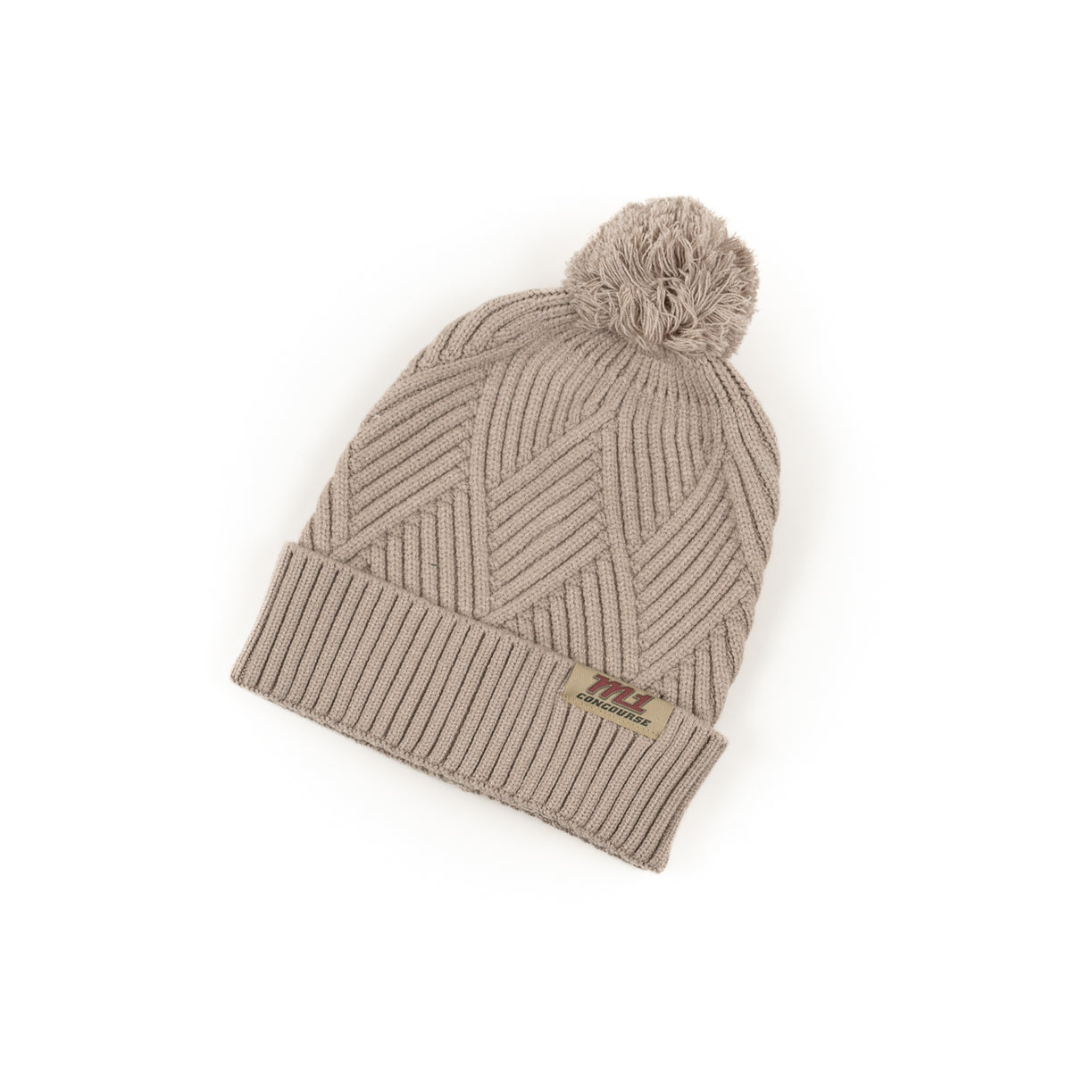 Legacy Knit Pom Hat and Bridge Textured Cuff Beanie
