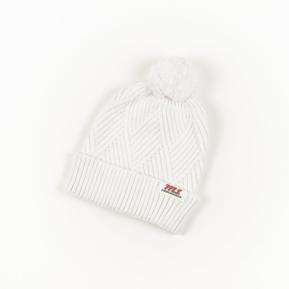 Legacy Knit Pom Hat and Bridge Textured Cuff Beanie