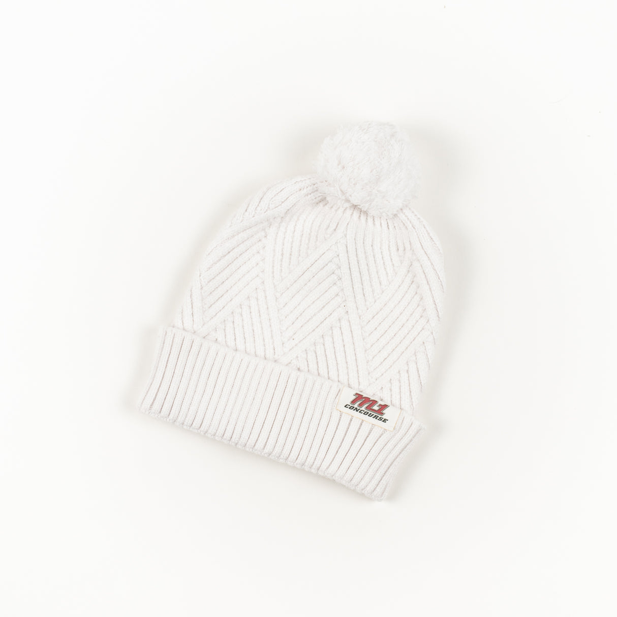 Legacy Knit Pom Hat and Bridge Textured Cuff Beanie