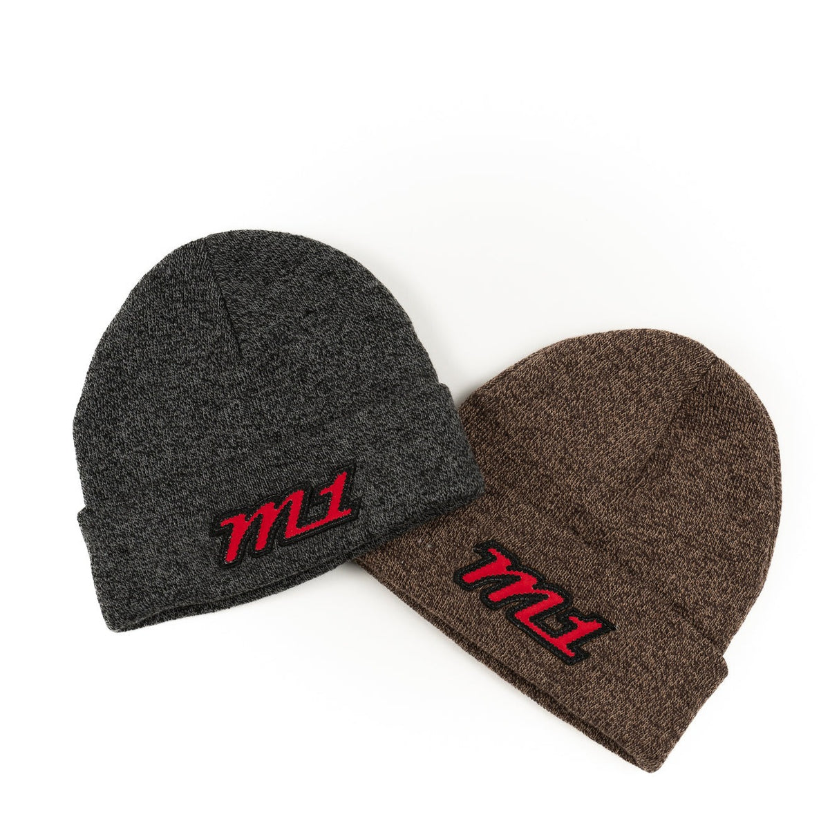 Legacy M1 Beanie Marled with Bright Red Logo