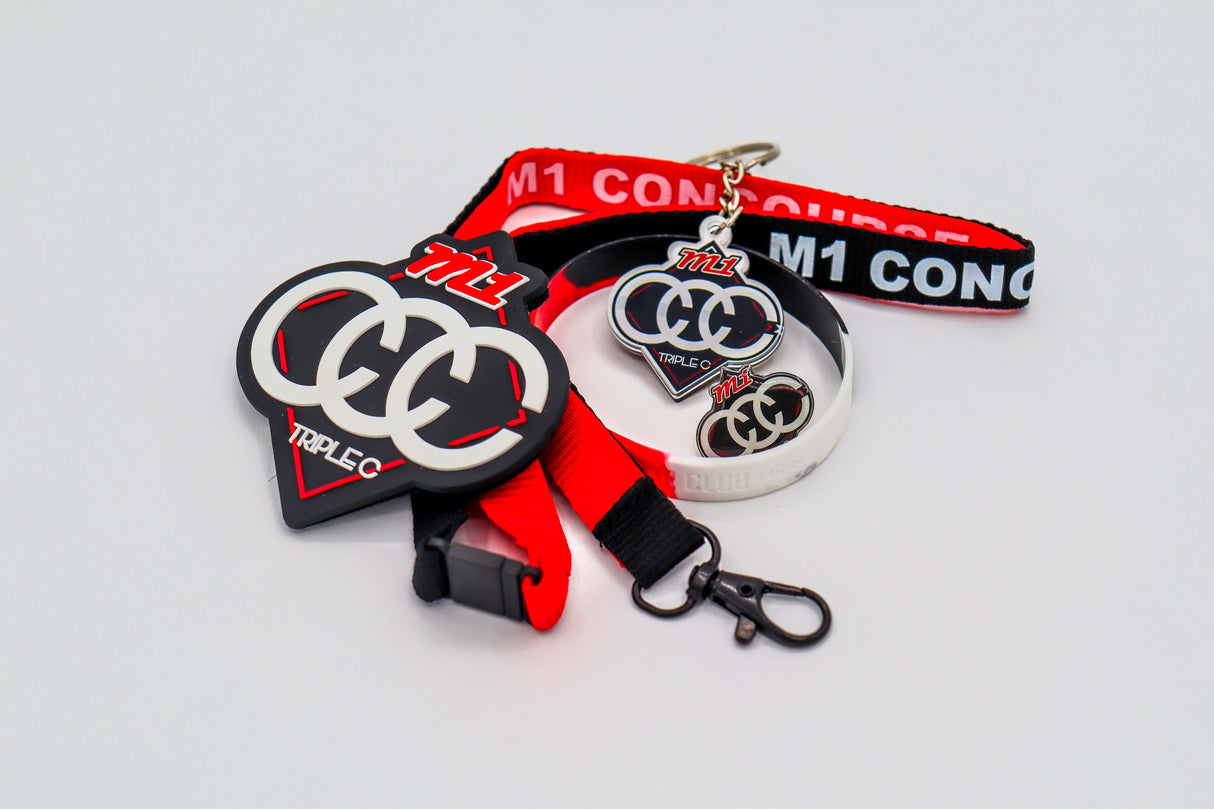 M1CCC Debossed Wristband – Multi-Color Silicone Club Band