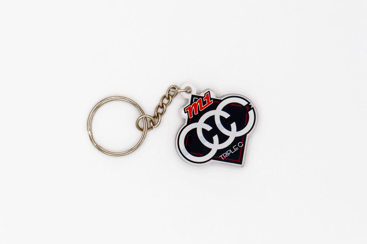 M1CCC Acrylic Keychain – Double-Sided Logo with Split Ring