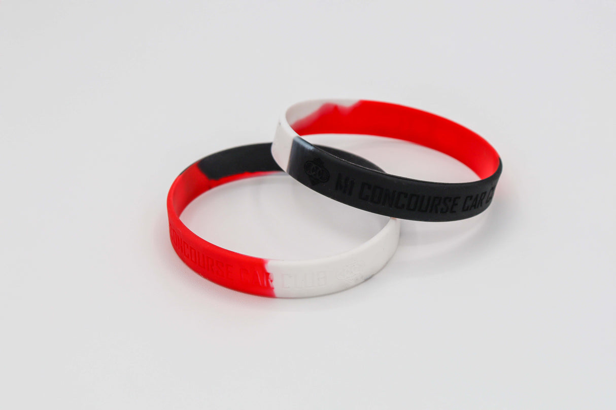 M1CCC Debossed Wristband – Multi-Color Silicone Club Band