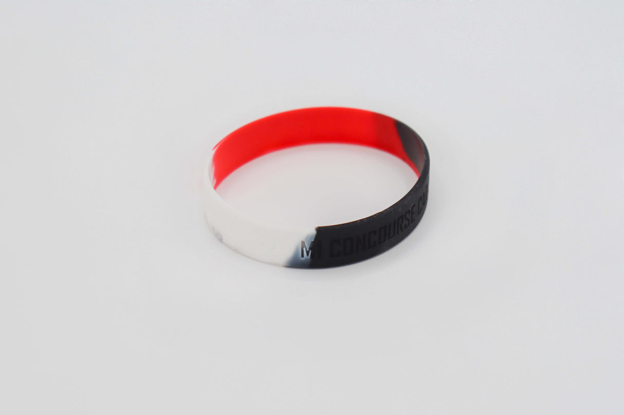 M1CCC Debossed Wristband – Multi-Color Silicone Club Band