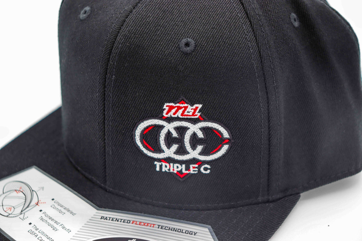 M1CCC Black Snapback Hat – FLEXFIT® Tech, Full-Throttle Style