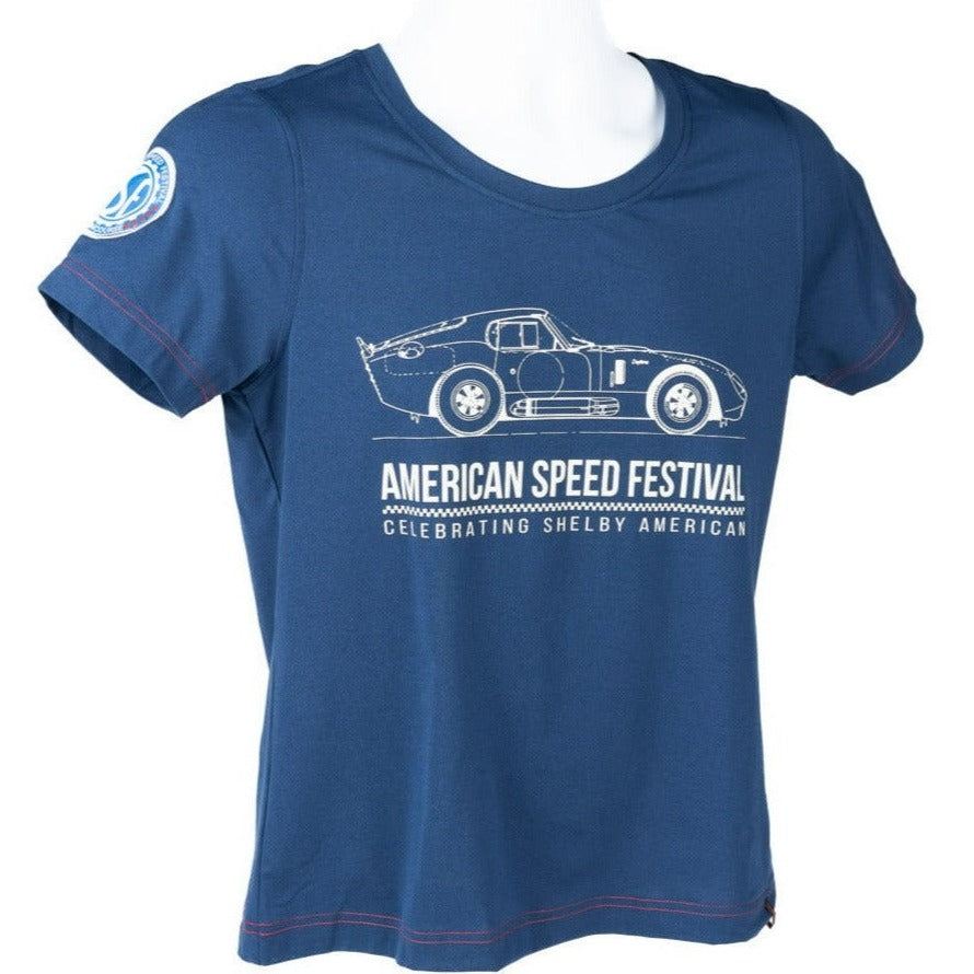 Finn Ryan American Speed Festival Navy Shelby Tech T-Shirt