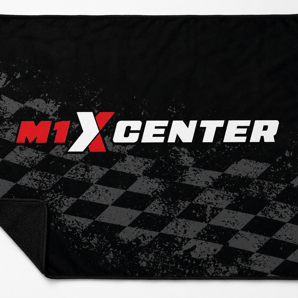 M1 X Center Checkered Flag Blanket