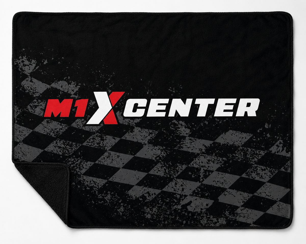 M1 X Center Checkered Flag Blanket
