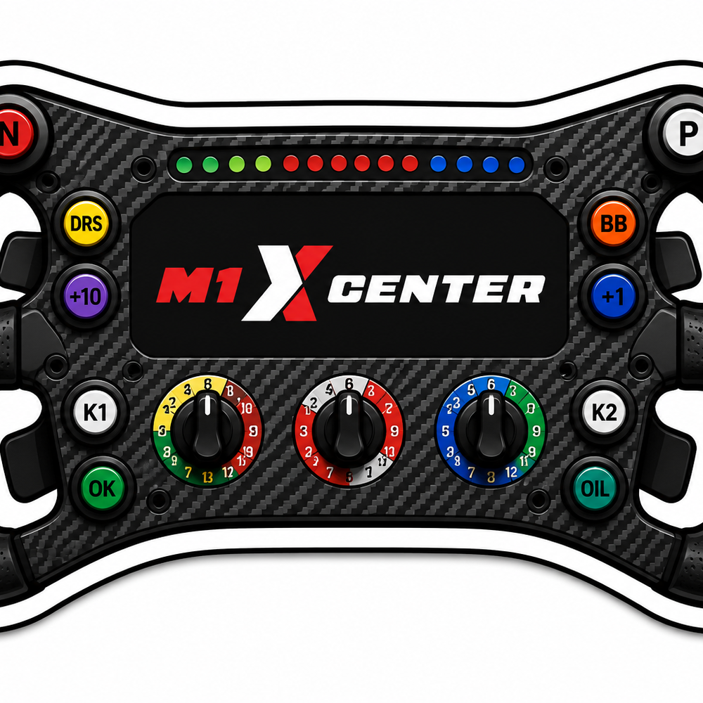 M1 X Center Steering Wheel Sticker