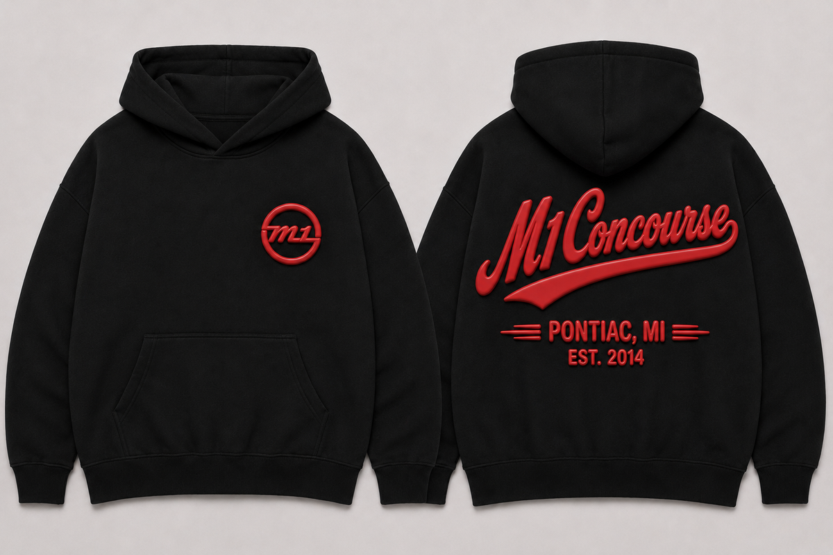 M1 Concourse Script Print Hoodie