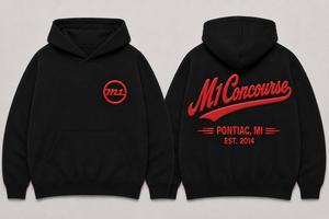 M1 Concourse Script Print Hoodie
