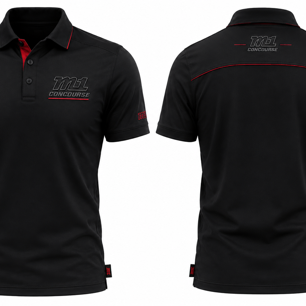 M1 Concourse Logo Black Polo