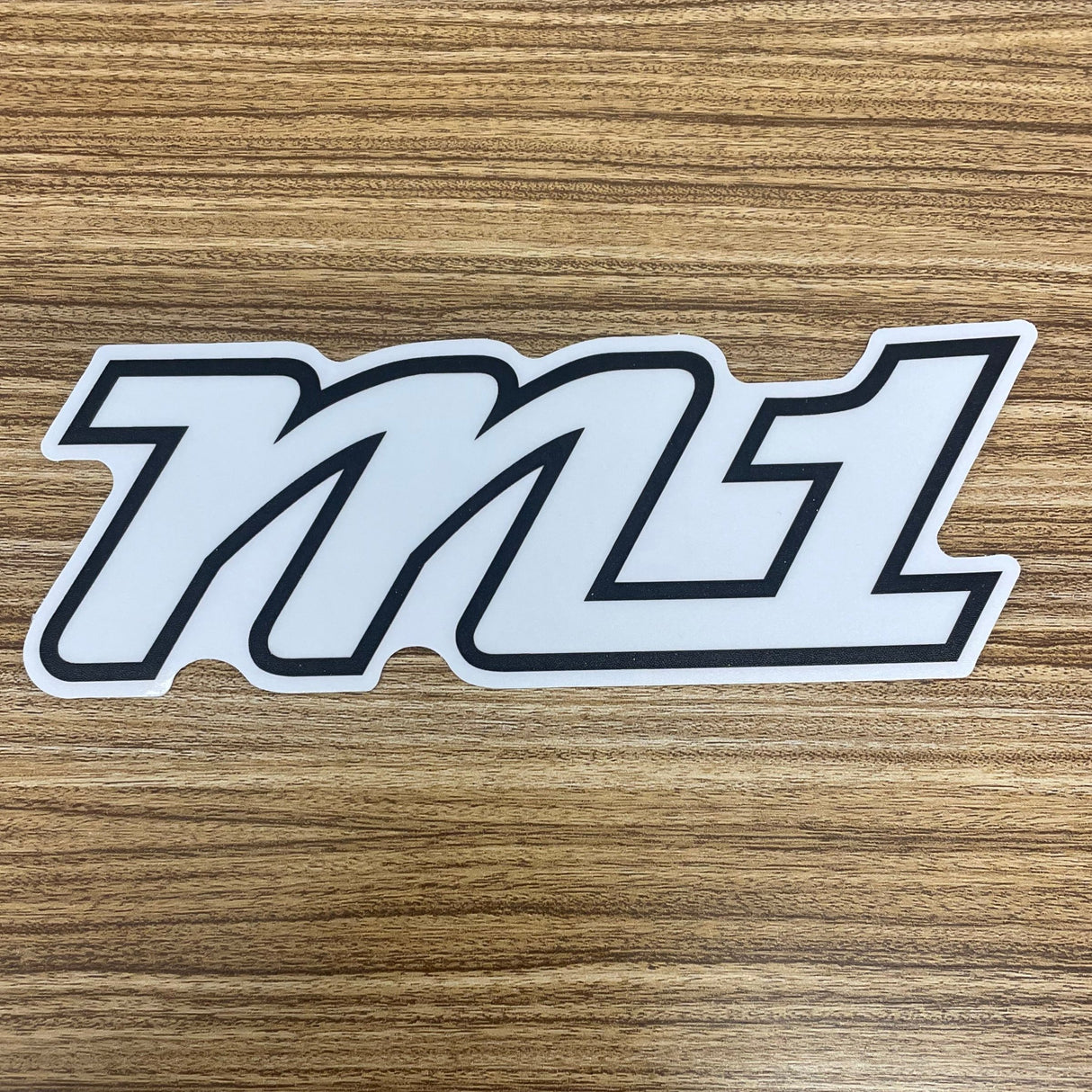 M1 Concourse Logo Sticker - White