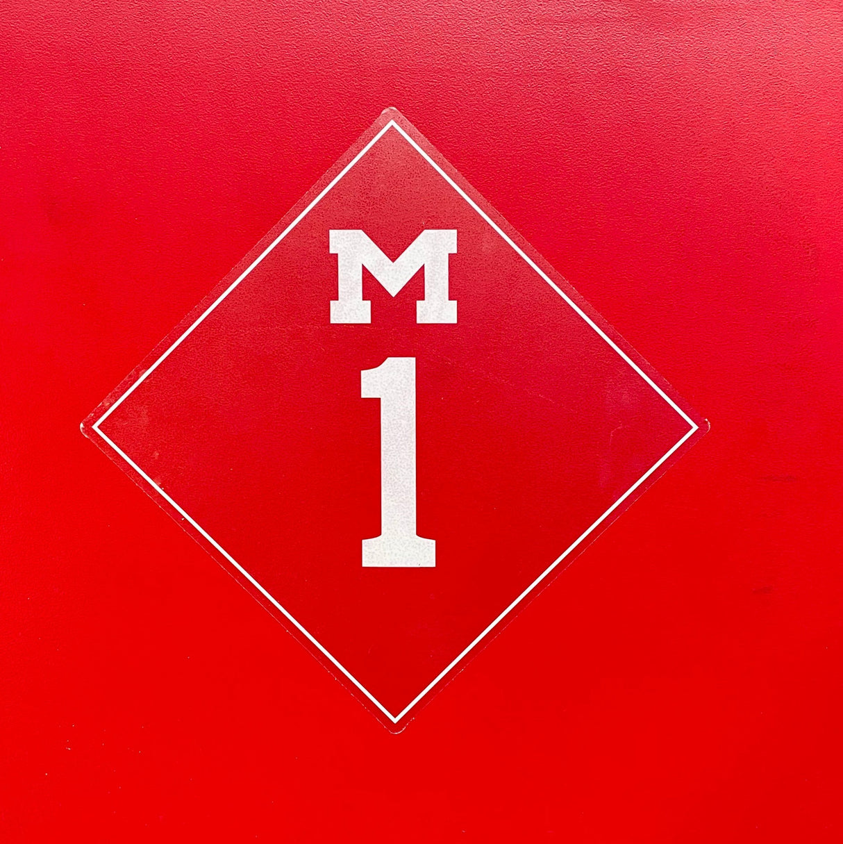 M1 Street Sign Sticker