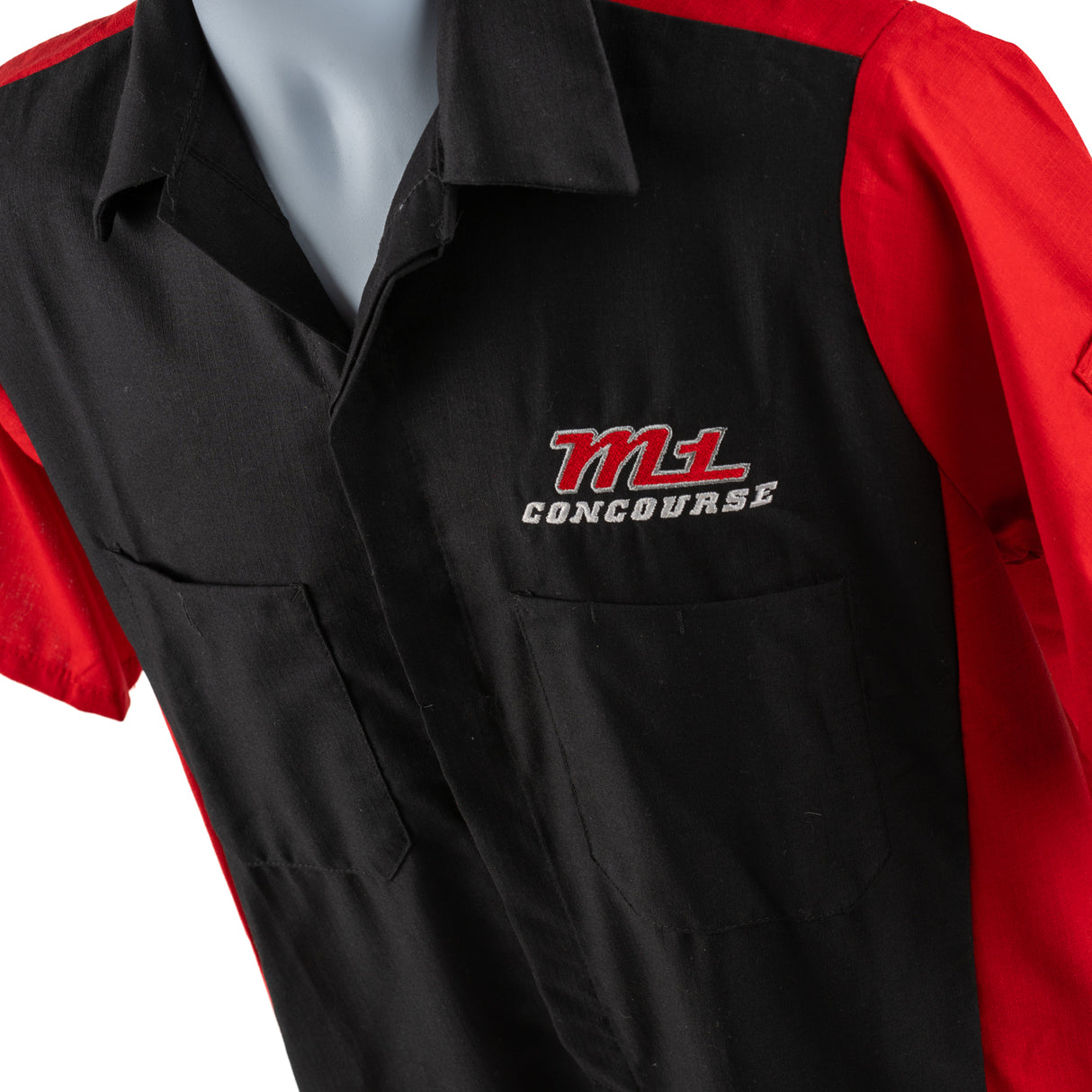 M1 Concourse Mechanic Shirt by Red Cap Brand - Black/Red