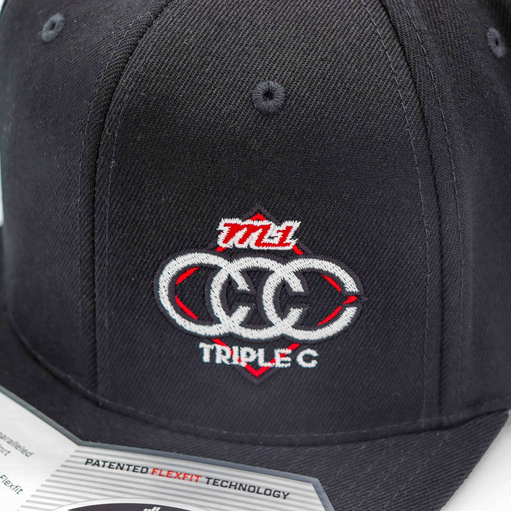 M1CCC Black Snapback Hat – FLEXFIT® Tech, Full-Throttle Style