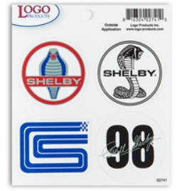 Shelby Logo Decals set of 4