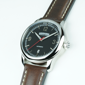 Timepiece - WDS Watch Black Face with Brown Leather Strap (Style #2)