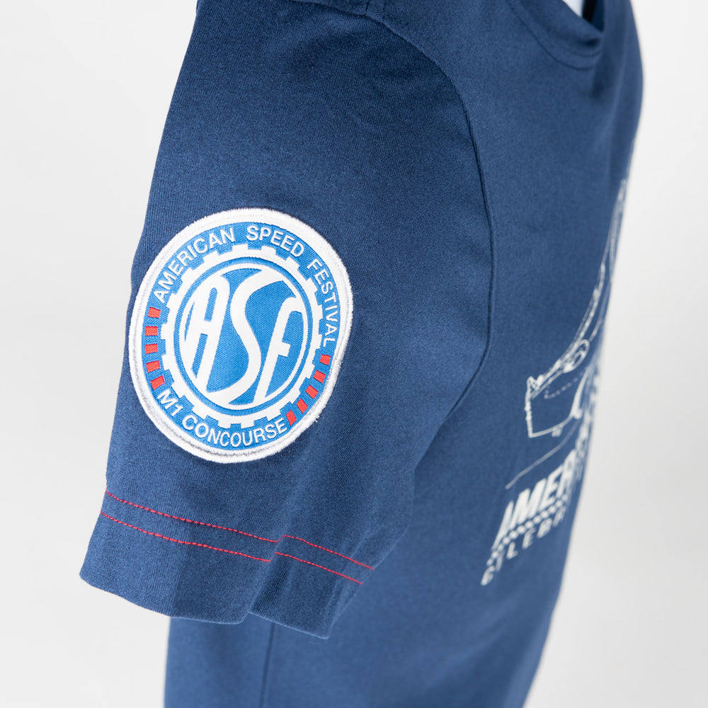 Finn Ryan American Speed Festival Navy Shelby Tech T-Shirt